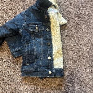 Wonder Nation Dark Blue Jean Jacket with Cream Lining